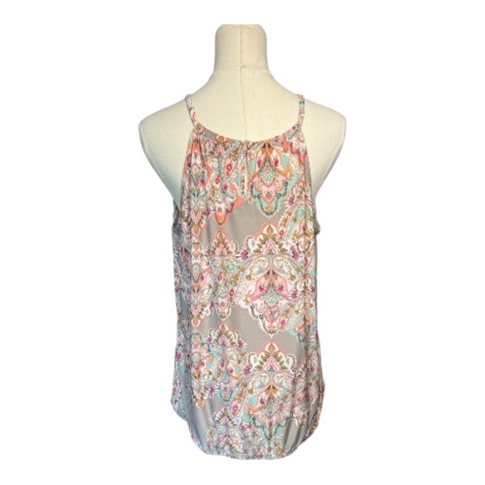 EUC INC women’s paisley embellished sleeveless top | size XL - Picture 5 of 9